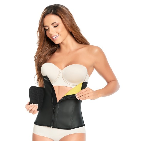 Cinturilla reductora de latex con doble cierre ajustable