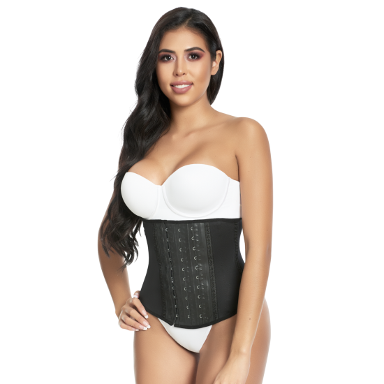 Cinturilla látex torso corto (negra) alta compresion